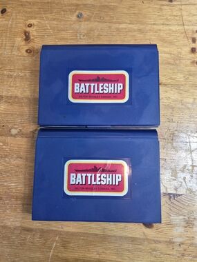 Vintage Milton Bradley Battleship Travel Board Game (2pcs)
